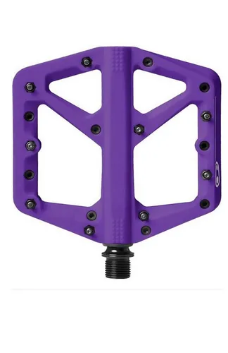 Crankbrothers Stamp 1 Violett - Fahrradpedale - Leichte und robuste Fahrradpedale mit optimaler Traktion, 9 verstellbare Stifte für besten Halt, ideal für Crankbrothers-Schuhe und in zwei Größen erhältlich.