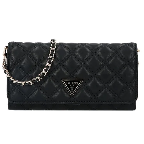 Guess Giully Geldbörse schwarz HWQG9673750-BLA - Damentaschen aus hochwertigem Lederimitat, stilvoll und praktisch mit mehreren Fächern für Karten und Geld.