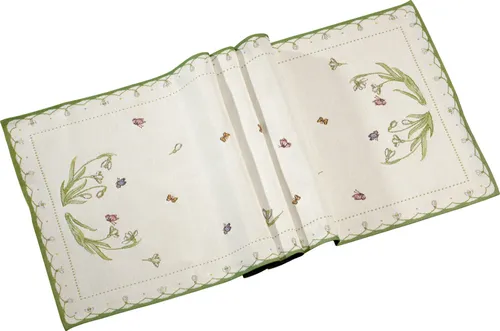 Villeroy & Boch Tischläufer Gobelin Schneeglöckchen Colourful Spring - Tischläufer aus hochwertigem Gobelin, ideal für eine fröhliche Frühlingsdekoration mit Schneeglöckchen-Motiv.