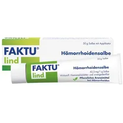 Faktu Lind Hämorrhoidensalbe 50 g - Pflanzliche Salbe zur Linderung von Beschwerden im Analbereich. Ideal für den Einsatz bei ersten Anzeichen von Unwohlsein. Praktische 50 g Tube für die tägliche Anwendung.