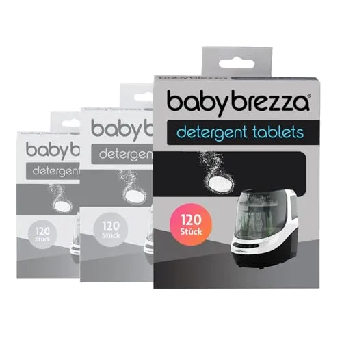 Baby Brezza Bottle Washer Pro Reinigungstabletten, 360 Stück - Küchenreiniger, entfernt hartnäckige Milchreste und Gerüche, babysicher und hypoallergen, perfekt für eine gründliche Reinigung mit dem Baby Brezza Bottle Washer Pro.