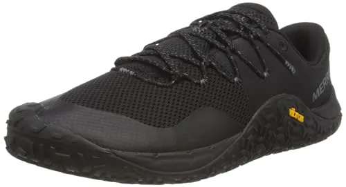 Merrell Herren Sneaker Trail Glove 7, Schwarz, 45 EU - Laufschuhe für Herren, ideal für Trailrunning mit hervorragender Dämpfung und optimalem Grip auf jedem Untergrund.