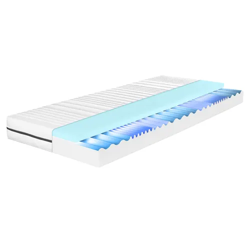 LIVARNO home Komfortschaummatratze "Waves" (H2, 90 x 200) - 7-Zonen-Komfortschaummatratze für optimalen Schlafkomfort und Unterstützung, ideal für erholsame Nächte und ein angenehmes Liegegefühl.