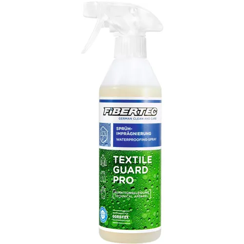 Fibertec Textile Guard Pro 500 ml - Pflegeprodukte für Funktionskleidung, die stark wasser-, schmutz- und ölabweisend wirkt. Empfohlen für GORE-TEX und Testsieger bei Stiftung Warentest.