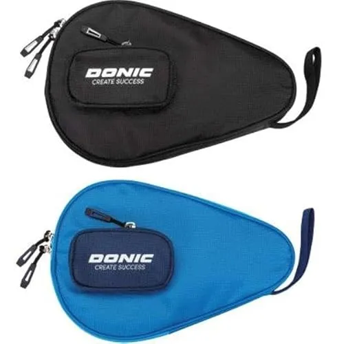 Donic Tischtennis Schlägerhülle Ginger, 1 Ballfach auf der Vorderseite (Schwarz)