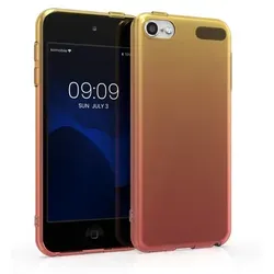 kwmobile Hülle kompatibel mit Apple iPod Touch 6G / 7G (6. und 7.Generation) - Silikon Backcover Schutzhülle - Cover Case Zwei Farben Gelb Rosa - Rosa