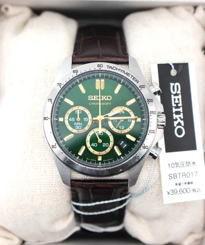 Seiko Spirit SBTR017 Chronograph Herrenuhr aus Japan - Elegante Herrenuhr mit 12-Stunden-Zifferblatt, hochwertigem Quarzwerk und 50m Wasserbeständigkeit. Ideal für den Alltag und besondere Anlässe.