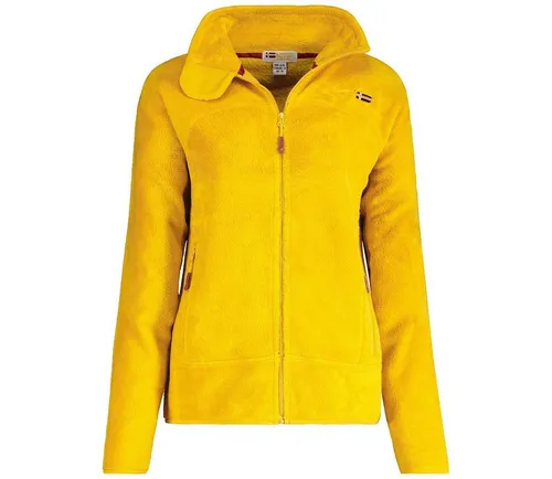 Geographical Norway Fleecejacke Geographical Norway Damen Fleecejacke Teddy Fleece Winter Jacke mit Stehkragen, in Unifarbe, kuschelig