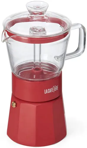 La Cafetière Espressokocher 290ml - Espressokocher aus hochwertigem, rostfreiem Edelstahl mit induktionsgeeignetem Boden. Ideal für 6 Tassen Kaffee und perfekt zum Teilen.