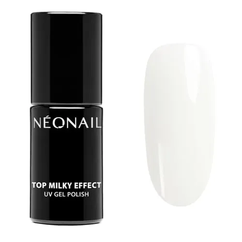 NÉONAIL UV Nagellack - Top Coat Gel UV - Top Milky Effect Creamy 7,2 ml - NÉONAIL Überlack Für Nägel - UV Lack - Gel Nägel - Nageldesign
