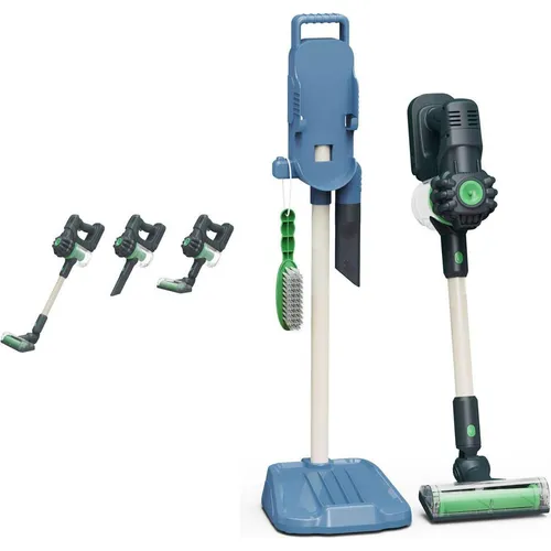 Hoover schnurlos 3in1 mit Ständer - Kinderstaubsauger, der wirklich funktioniert! Mit verschiedenen Aufsätzen und praktischem Ständer zur Aufbewahrung. Ideal für Kinder ab 3 Jahren.