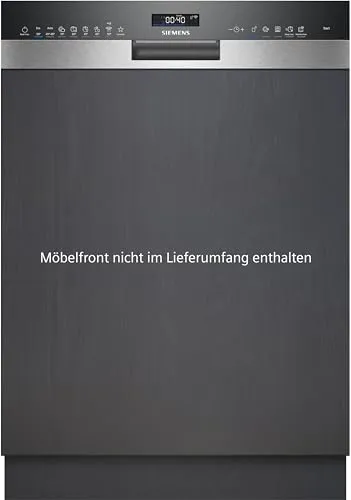 Siemens SN55ZS49CE iQ500 Geschirrspüler - Teilintegrierter Geschirrspüler mit Zeolith Trocknung und Smart Home Funktionalität via Home Connect – für optimale Reinigung und höchste Flexibilität.