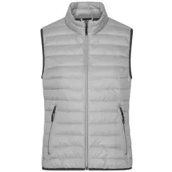 Ladies' Down Vest - Leichte Daunenweste in Grau, Gr. L - Elegante, taillierte Daunenweste für Damen in Grau. Hergestellt aus wind- und wasserabweisendem Material, ideal für wechselhaftes Wetter. Mit zwei praktischen Reißverschlusstaschen und stilvollem Innenfutter.