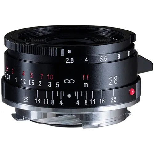 Voigtländer Color-Skopar 28mm 2.8 VM schwarz asphärisch Type II - Objektiv für Leica M, manuelle Fokussierung und asphärische Linse für brillante Bildqualität und kreative Fotografie.