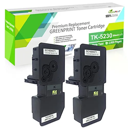 GREENPRINT Kompatible Tonerkartuschen TK5230 TK-5230 2 Schwarz Hohe Kapazität 2600 Seiten für Kyocera ECOSYS P5021 P5021cdn P5021cdw M5521 M5521cdn M5521cdw Drucker - Verpackung kann variieren