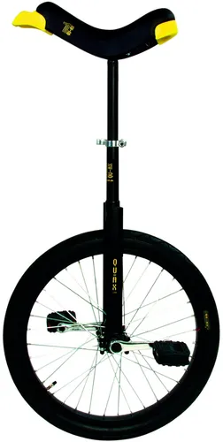QU-AX Einrad Luxus 20" schwarz (1103) - Akrobatik Einrad für Kinder, ideal für Anfänger und Fortgeschrittene, mit robustem Design und stilvollem schwarzen Finish.