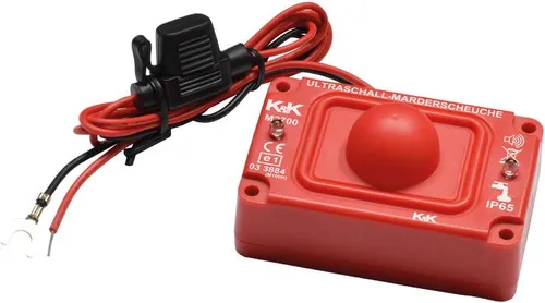 K&K Marderabwehr M2700 mit Ultraschall - Wasserdichtes Marderabwehrgerät (IP 65) aus robustem Kunststoff, ideal für Motorpflege & -wartung, schützt zuverlässig vor Mardern.
