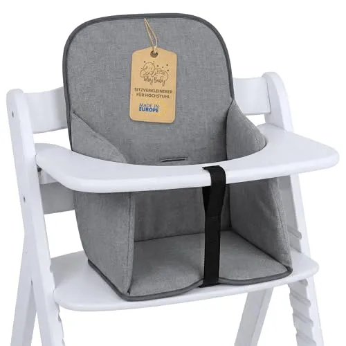 Sitzverkleinerer für Hochstuhl - Ergonomisches Baby Sitzkissen für Hauck und Stokke - 🧸 [IDEAL FÜR BABYS] – Sitzverkleinerer für Hochstuhl bietet Stabilität und Komfort für Kinder von 6 bis 36 Monaten. Rutschfeste Unterseite sorgt für Sicherheit beim Sitzen. Pflegeleichtes Material – ideal für Zuhause und unterwegs.