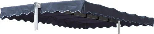 Quick Star Standmarkise Ersatzdach Dubai Grau - Ersatzdach für Standmarkise Dubai (ab 2005), 225 x 375 cm, aus robustem 100% Polyester, ideal für eine langlebige Nutzung im Freien.