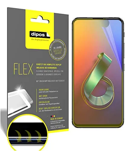 dipos I 3X Schutzfolie 100% passend für Asus Zenfone 6 (ZS630KL) Folie I 3D Full Cover Displayschutzfolie