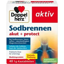 Doppelherz Sodbrennen Akut+protect Kautabletten