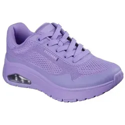 Skechers Uno Flex Spring On Air Sneakers Damen 177794 PUR, Schuhgröße:40 EU - Sneaker mit atmungsaktivem Mesh-Obermaterial und Skechers Air-Cooled Memory Foam-Innensohle für optimalen Tragekomfort und Dämpfung, perfekt für Alltag und Freizeit.