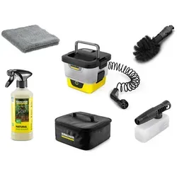 Kärcher Niederdruckreiniger OC 4 + Bike Kit - Hochdruckreiniger mit nur 3 kg, ideal für Fahrräder, bietet maximalen Betriebsdruck von 7 bar für effektive Reinigung.