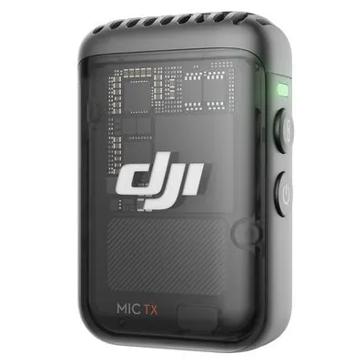DJI Mic 2-Sender (Schattenschwarz) - Kabelloses Mikrofon mit Rauschunterdrückung - Mikrofone mit intelligenter Geräuschunterdrückung für klare Sprachaufnahmen – ideal für Vlogs und Interviews. 6 Stunden Akkulaufzeit und magnetische Befestigung für flexible Nutzung.
