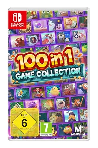100 in 1 Game Collection - [Nintendo Switch] - Games Neuheiten: Eine riesige Sammlung von 100 Arcade-Spielen, die klassische Action mit frischen Konzepten kombiniert. Spiele solo oder im Mehrspielermodus und knacke Highscores!