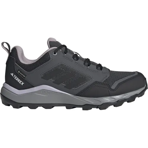 adidas Terrex Tracerocker 2 Gore-Tex Damen Laufschuhe - Gris/argent - 40.2/3 - Laufschuhe für Damen mit Gore-Tex-Technologie, wasserdicht und ideal für Trails und Outdoor-Abenteuer.
