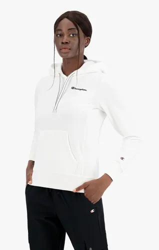 Champion Kapuzenpullover (Hoodie gefüttert) American Classic - Stylischer Kapuzenpullover aus elastischem Baumwollfrottee für Damen, ideal für die Freizeit. Mit kleinem Logo-Print, Kängurutasche und gestreiftem Kordelzug für einen modernen Look.