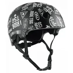 TSG Meta Graphic Design Kinderhelm, Schwarz/Weiß - Sicherer Schutz für kleine Abenteurer - Fahrradhelm mit ultraleichter In-Mold-Konstruktion und verstellbarem "Dial Fit"-System für optimalen Sitz. Ideal für Kinder beim Radfahren, Skateboarden und mehr.