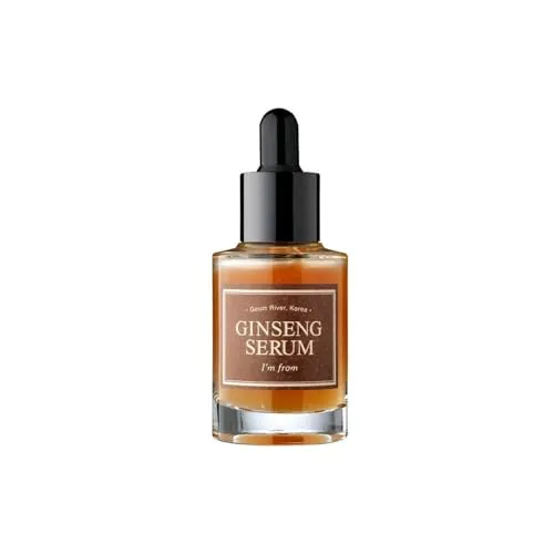I'm from Ginseng Serum 30 ml - Revitalisierendes Gesichtsserum - Gesichtspflege mit rotem Ginseng für mehr Elastizität und Ausstrahlung, unterstützt die Kollagenproduktion und bekämpft Hautalterung.