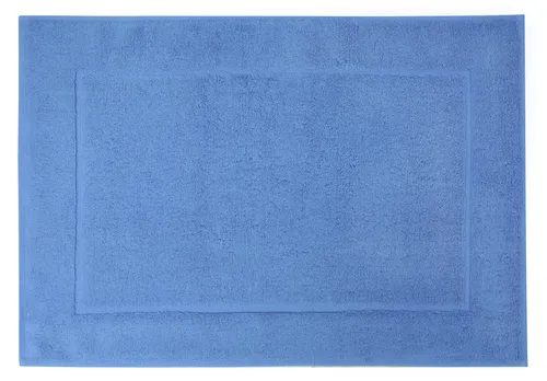 Framsohn Frottier Badematte "Essential", blau (azur), rechteckig - Hochwertige Badematte aus 100% Baumwolle mit extrem hoher Saugfähigkeit. Beidseitig nutzbar und ideal für Fußbodenheizungen. Langlebig und in stilvollem azur, perfekt für jedes Badezimmer.