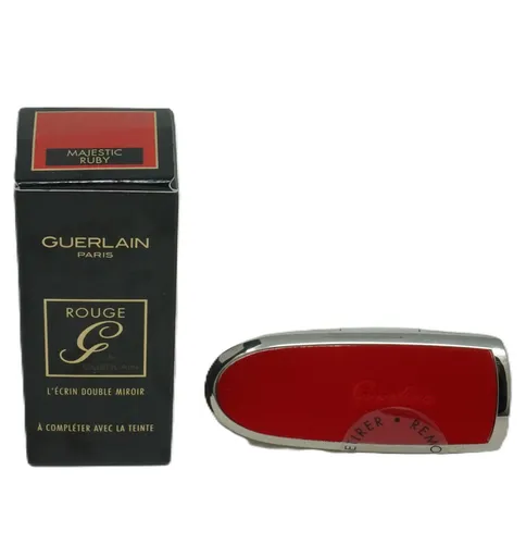 Guerlain ROUGE G CASE-POPPY Lippenstift - Luxuriöser Lippenstift in leuchtendem Poppy-Rot, bietet intensive Farbe und pflegende Formel für ein strahlendes Lächeln.