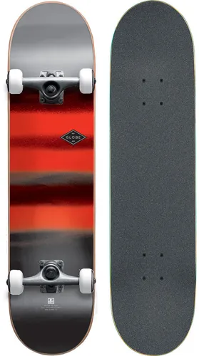 Globe Skateboard G1 Full On (Charcoal/Chromantic, FUL8.0) - Cruiserboard mit Resin-7 Hard Rock Maple und Full Concave, ideal für Anfänger und Fortgeschrittene, ausgestattet mit 5.0" Tensor Alloy Trucks und 52mm 99a Wheels.