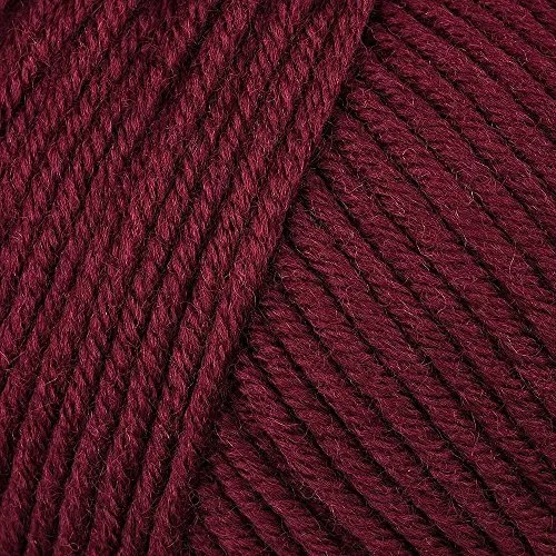 Lana Grossa Bingo 007 Weinrot 50g - Klassisches Strickgarn aus extrafeiner Merinowolle, waschmaschinenfest und filzfrei