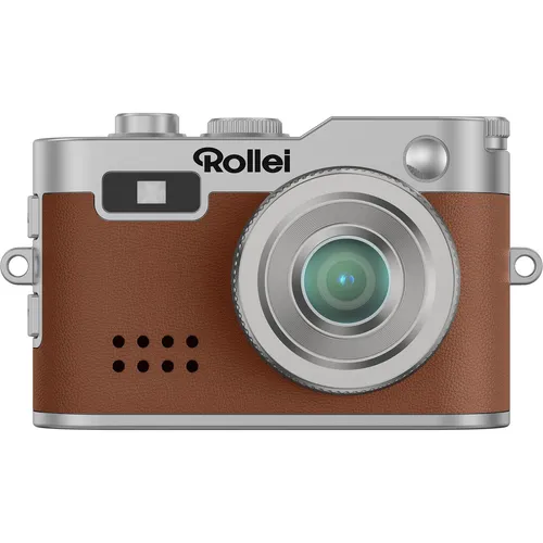 Rollei Mini Digitalkamera braun - Kompakte Digitalkamera in elegantem Braun, ideal für unterwegs und spontane Schnappschüsse.