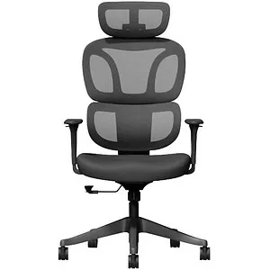 FlexiSpot Bürostuhl BS5B schwarz mit Kopfstütze - Ergonomischer Bürostuhl mit verstellbarer Kopf- und Lendenwirbelstütze. Die atmungsaktive Netz-Rückenlehne sorgt für hohen Sitzkomfort. Ideal für lange Arbeitstage, bis 136 kg belastbar.