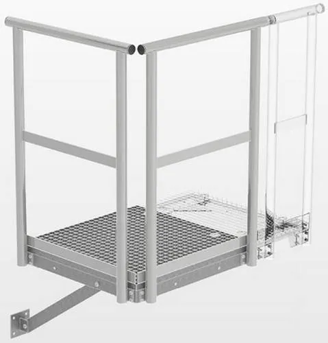 MUNK Grundpodest 1000 x 1000 - Robustes Grund- & Erweiterungspodest aus verzinktem Stahl mit TÜV-Siegel und 15 Jahren Qualitätsgarantie, ideal für sichere und langlebige Anwendungen.