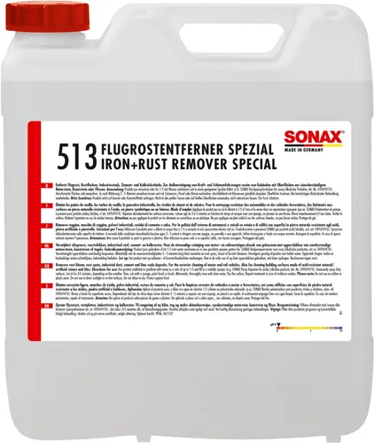 SONAX PROFILINE Flugrostentferner Spezial 10 Liter - Autopflege & Motorradpflege, leistungsstarker Spezialreiniger zur effektiven Entfernung von Flugrost und Verunreinigungen für ein makelloses Fahrzeugfinish.