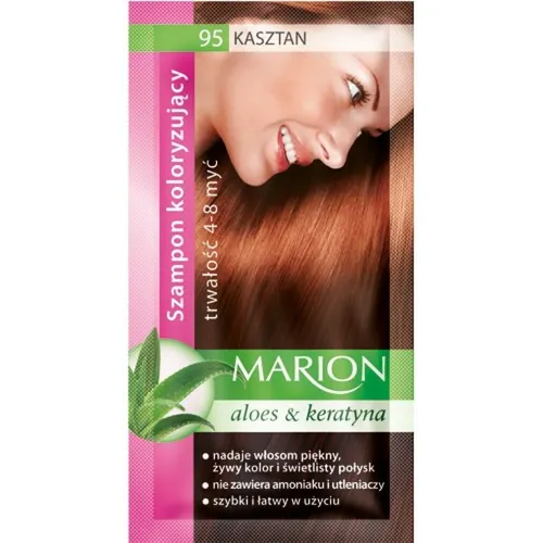 Marion C. 40ml Sachet - S95 Chestnut Shampoo - Shampoo für brillanten Glanz und intensive Pflege, ideal für coloriertes Haar.