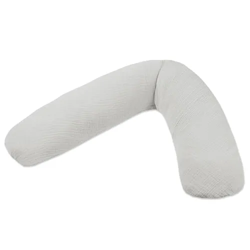 Theraline Stillkissen Dodo Pillow Premium - 180 cm, Baumwollbezug, leise Perlenfüllung - Vielseitiges 180 cm Stillkissen für Schwangerschaft und Stillzeit. Die flüsterleise Perlenfüllung passt sich optimal an und sorgt für Komfort. Maschinenwaschbar und schadstoffgeprüft – ideal für entspannte Nächte.
