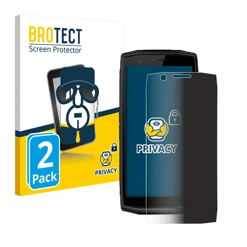 2x Blickschutz Folie für Crosscall Action-X5 Displayschutz Privacy
