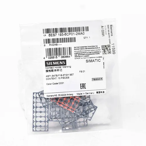 Siemens SIMATIC ET 200SP, 10 Farbkennzeichnungsschilder 6ES7193-6CP01-2MA0 -new-