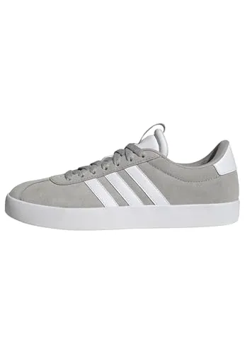 adidas Vl Court 3.0 Damen Schuhe - Grey Two Cloud White Silver Metallic, 40 EU - Damen-Sneaker mit regulärer Passform, schnürbarem Design und dämpfender Zwischensohle für optimalen Komfort im Alltag.