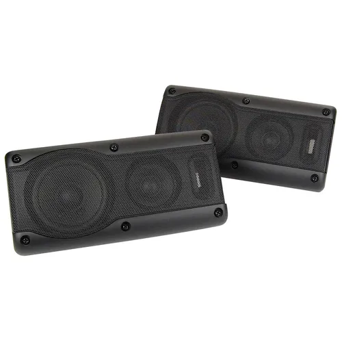 Rockwood Aufbaulautsprecher, Paarpreis - Car-HiFi-Lautsprecher mit 3-Wege System, 15W Leistung, ideal für Wohnwagen und Autos, leicht und einfach einzubauen ohne Löcher zu bohren.