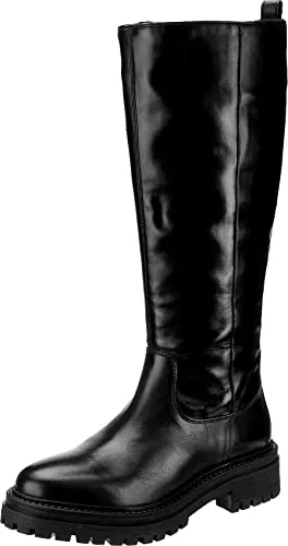 Geox Damen D Iridea C Stiefel, Schwarz, 41 EU - Wanderschuhe mit 5 cm Absatzhöhe, atmungsaktive Sohle für optimalen Tragekomfort und leichter Einstieg dank Reißverschluss.