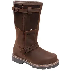 demar Herren Lederstiefel Tirol Deluxe - Braun - Größe 47 - Wanderschuhe mit hochwertigem Nubukleder, warmem Lammfell-Futter und wasserdichter OutDry-Membran. Ideal für Jäger und Angler, die trockene und warme Füße schätzen.