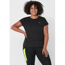Sportliches Funktionsshirt "ONPAUBREE SS LOOSE TRAIN TEE CURVY NOOS" in Schwarz, Gr. 48/50 - T-Shirts für Damen von ONLY Play, ideal für Fitness, Laufen, Pilates und Yoga. Der weite Schnitt und der elastische Jerseystoff sorgen für höchsten Tragekomfort.